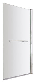 Nuie 800mm Bath Screen With Rail – Chrome, photo 2