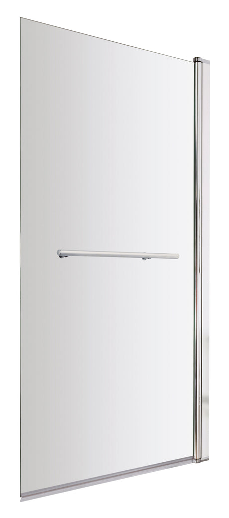 Nuie 800mm Bath Screen With Rail – Chrome, photo 2