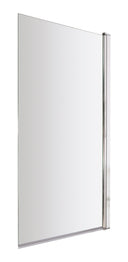 Nuie 800mm Bath Screen – 1430mm High – Chrome or Brushed Brass, photo 2