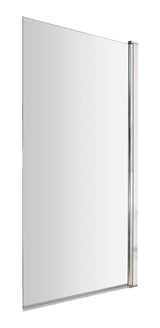 Nuie 800mm Bath Screen – 1430mm High – Chrome or Brushed Brass, photo 2