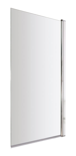 Nuie 800mm Bath Screen – 1430mm High – Chrome or Brushed Brass, photo 2