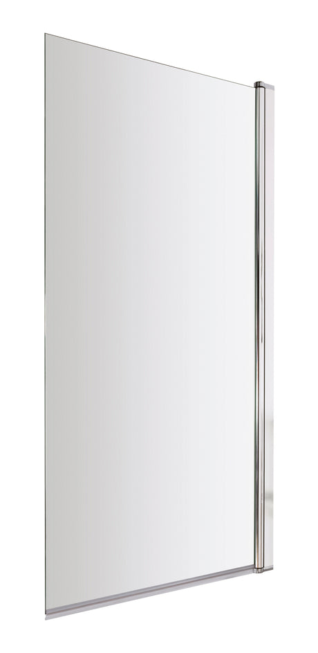 Nuie 800mm Bath Screen – 1430mm High – Chrome or Brushed Brass, photo 2