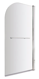 Nuie 800mm Bath Screen With Rail – Chrome, photo 2