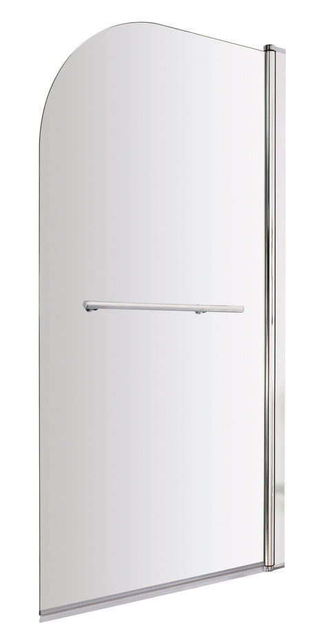 Nuie 800mm Bath Screen With Rail – Chrome, photo 2