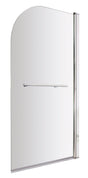 Nuie 800mm Bath Screen With Rail – Chrome, photo 2