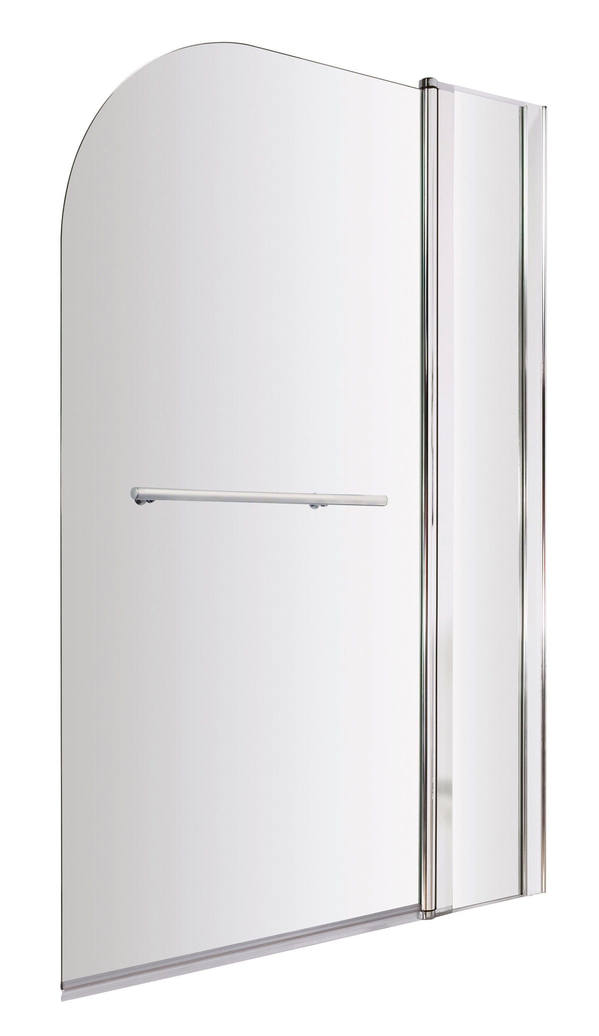 Nuie 1000mm Bath Screen With Rail And Fixed Panel – Chrome, photo 2