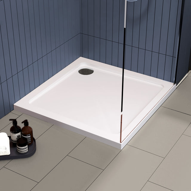 Nuie Slimline Square Shower Tray – 700 x 700mm, 760 x 760mm, 800 x 800mm, 900 x 900mm & 1000 x 1000mm