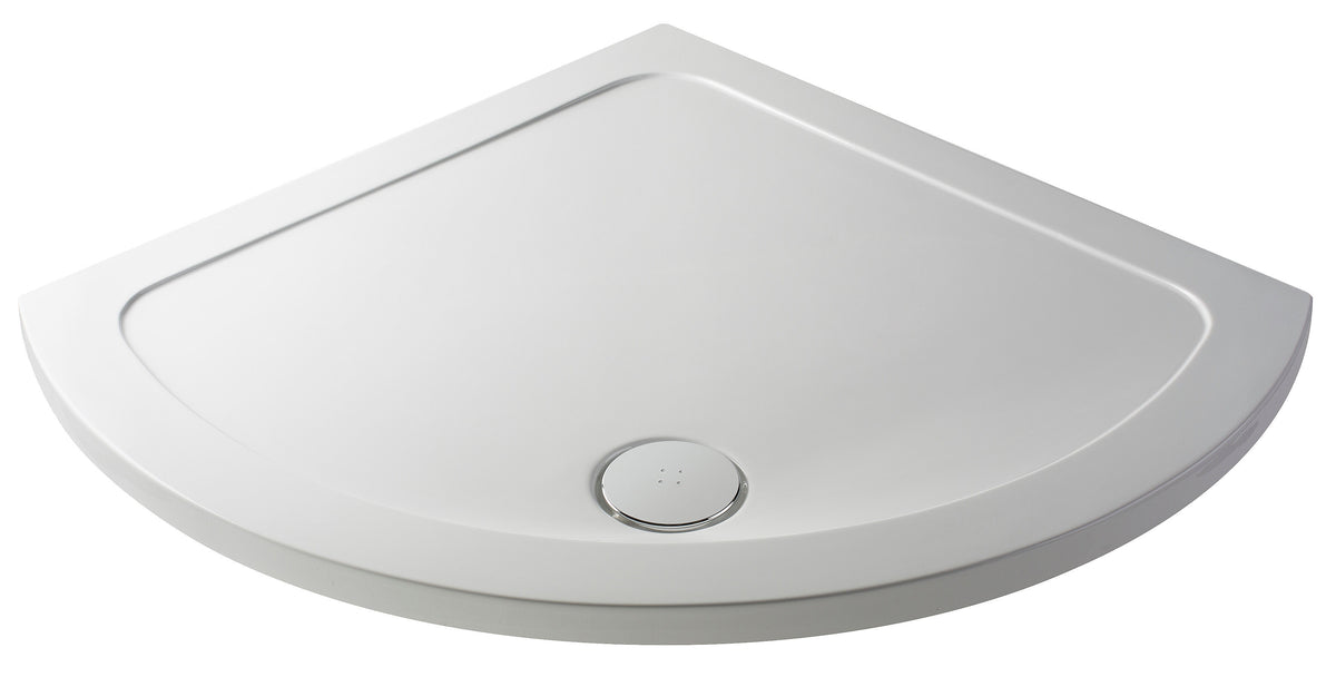 Nuie 914 x 914mm Slimline Single Entry Shower Tray – White