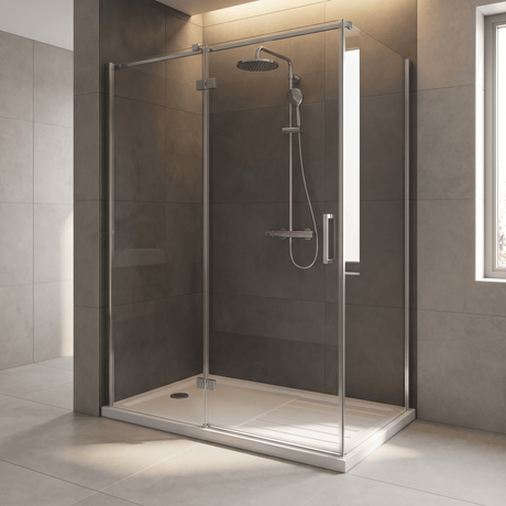 Nuie Slimline Rectangular Walk In Shower Tray – 1400 x 800mm, 1400 x 900mm, 1600 x 800mm, 1700 x 700mm & 1700 x 800mm
