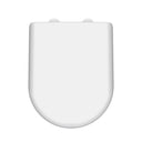 Nuie D-Shaped Soft Close Toilet Seat With Top Fix Hinge – 40mm High – Gloss White