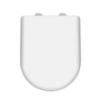 Nuie D-Shaped Soft Close Toilet Seat With Quick Release Hinge – White