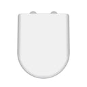 Nuie D-Shaped Soft Close Toilet Seat With Quick Release Hinge – White
