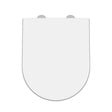 Nuie Gloss D-Shaped Soft Close Toilet Seat With Quick Release Hinge – White
