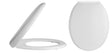 Nuie Round Soft Close Toilet Seat With Top Fix Hinge – White