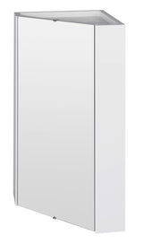 Nuie Mayford 459mm 1 Door Wall Hung Corner Mirror Cabinet – Gloss White