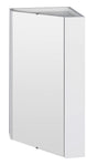 Nuie Mayford 459mm 1 Door Wall Hung Corner Mirror Cabinet – Gloss White
