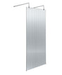 Nuie Frameless Fluted Wetroom Screen – 770mm, 870mm & 970mm