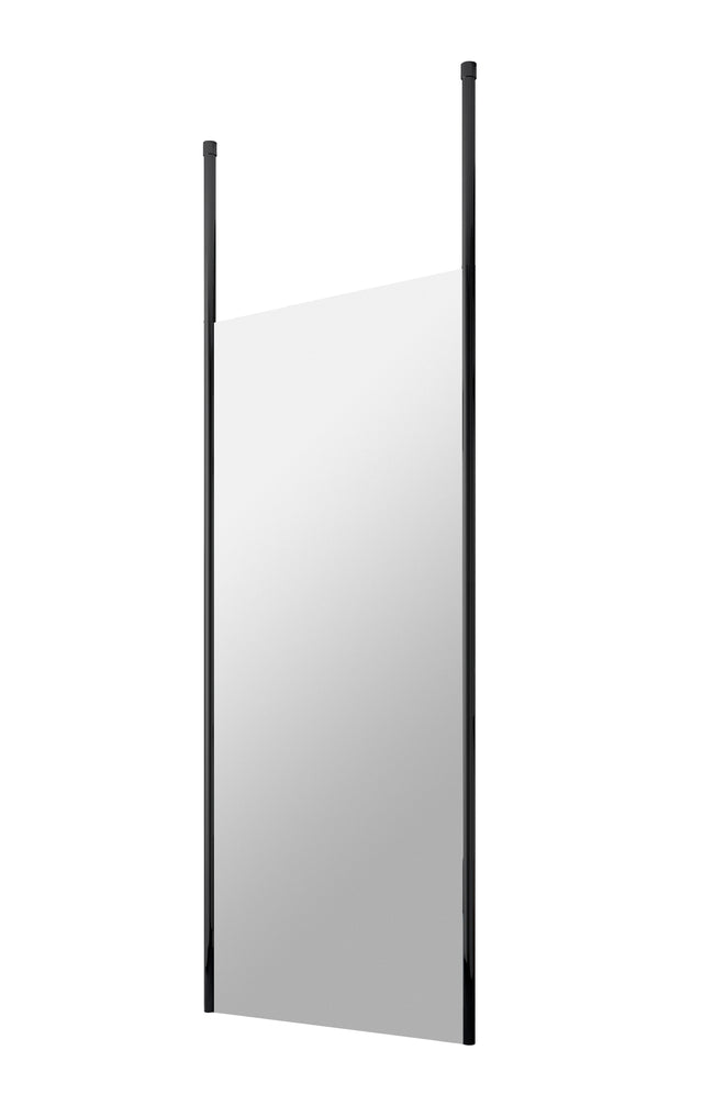 Nuie Framed Wetroom Screen With Ceiling Poles – 700mm, 760mm, 800mm, 900mm, 1000mm, 1100mm, 1200mm & 1400mm