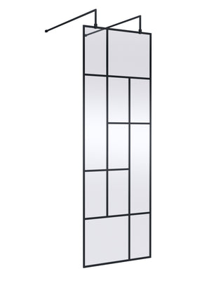 Nuie Abstract Frame Wetroom Screen – 750mm, 800mm, 850mm, 1250mm & 1450mm