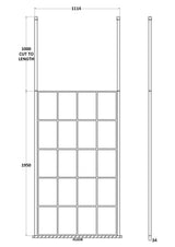 Nuie Framed Wetroom Screen – 1950mm High – 1000mm, 1100mm, 1200mm & 1400mm, photo 3