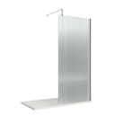 Nuie 1000mm Semi-Frameless Wetroom Screen – 1950mm High – Chrome