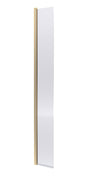 Nuie 320mm Semi-Frameless Wetroom Screen – 1950mm High – Brushed Brass