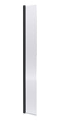 Nuie 320mm Semi-Frameless Wetroom Screen – 1950mm High – Matt Black