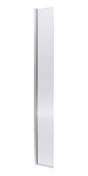 Nuie 330mm Semi-Frameless Fluted Concealed Hinged Return Wetroom Screen – Chrome