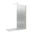 Nuie Semi-Frameless Fluted Wetroom Screen – 850mm, 900mm, 950mm, 1000mm & 1050mm, photo 2