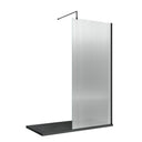 Nuie Semi-Frameless Fluted Wetroom Screen – 850mm, 900mm, 950mm, 1000mm & 1050mm, photo 3