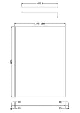 Nuie 1400mm Semi-Frameless Wetroom Screen – 1950mm High – Brushed Brass, photo 2