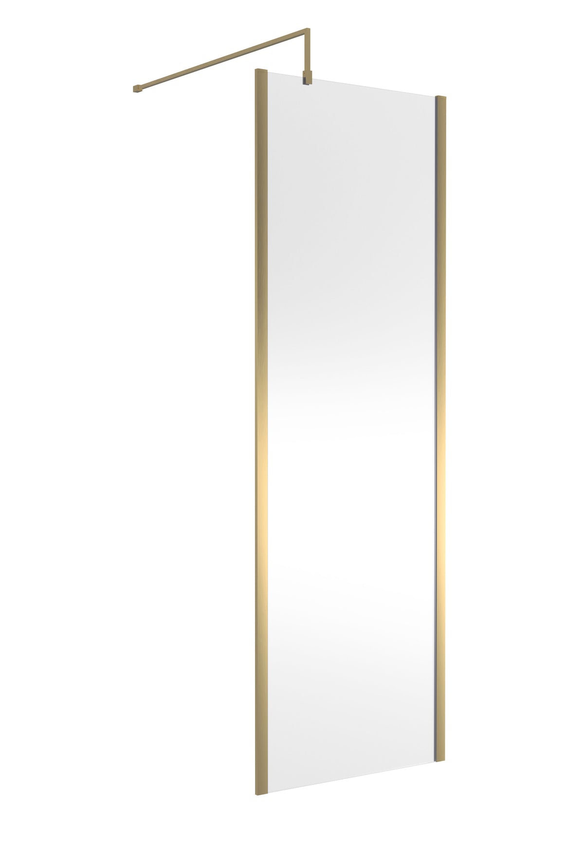 Nuie Semi-Frameless Wetroom Screen – 1950mm High – 700mm, 760mm, 800mm, 900mm, 1000mm, 1100mm & 1200mm