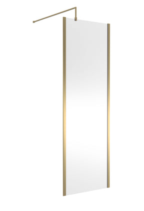Nuie Semi-Frameless Wetroom Screen – 1950mm High – 700mm, 760mm, 800mm, 900mm, 1000mm, 1100mm & 1200mm