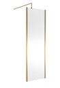 Nuie Semi-Frameless Wetroom Screen – 1950mm High – 700mm, 760mm, 800mm, 900mm, 1000mm, 1100mm & 1200mm