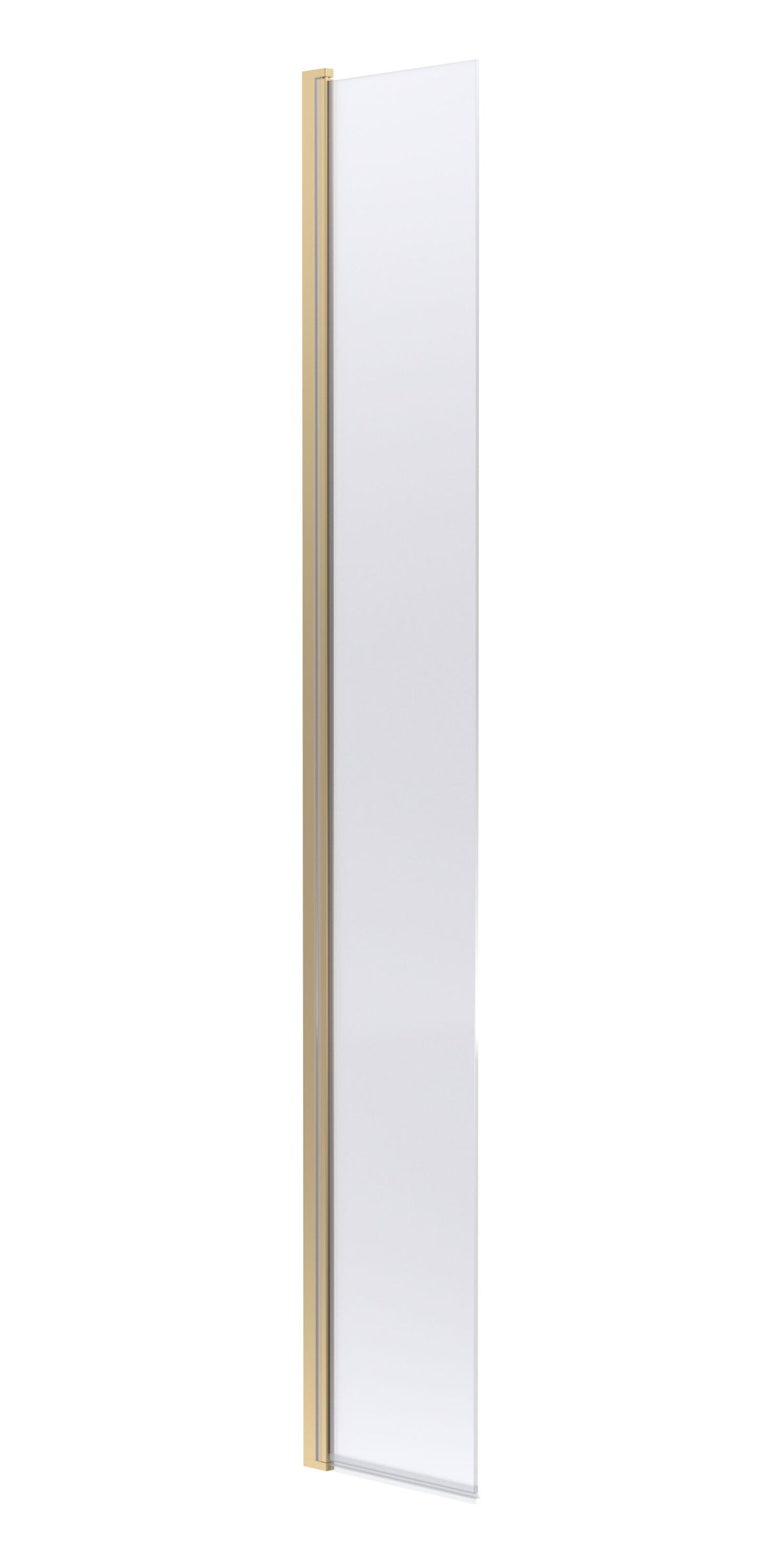 Nuie 320mm Semi-Frameless Wetroom Screen – 1950mm High – Brushed Brass