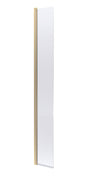Nuie 320mm Semi-Frameless Wetroom Screen – 1950mm High – Brushed Brass