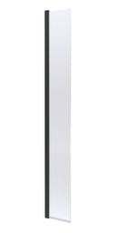 Nuie 320mm Semi-Frameless Wetroom Screen – 1950mm High – Matt Black