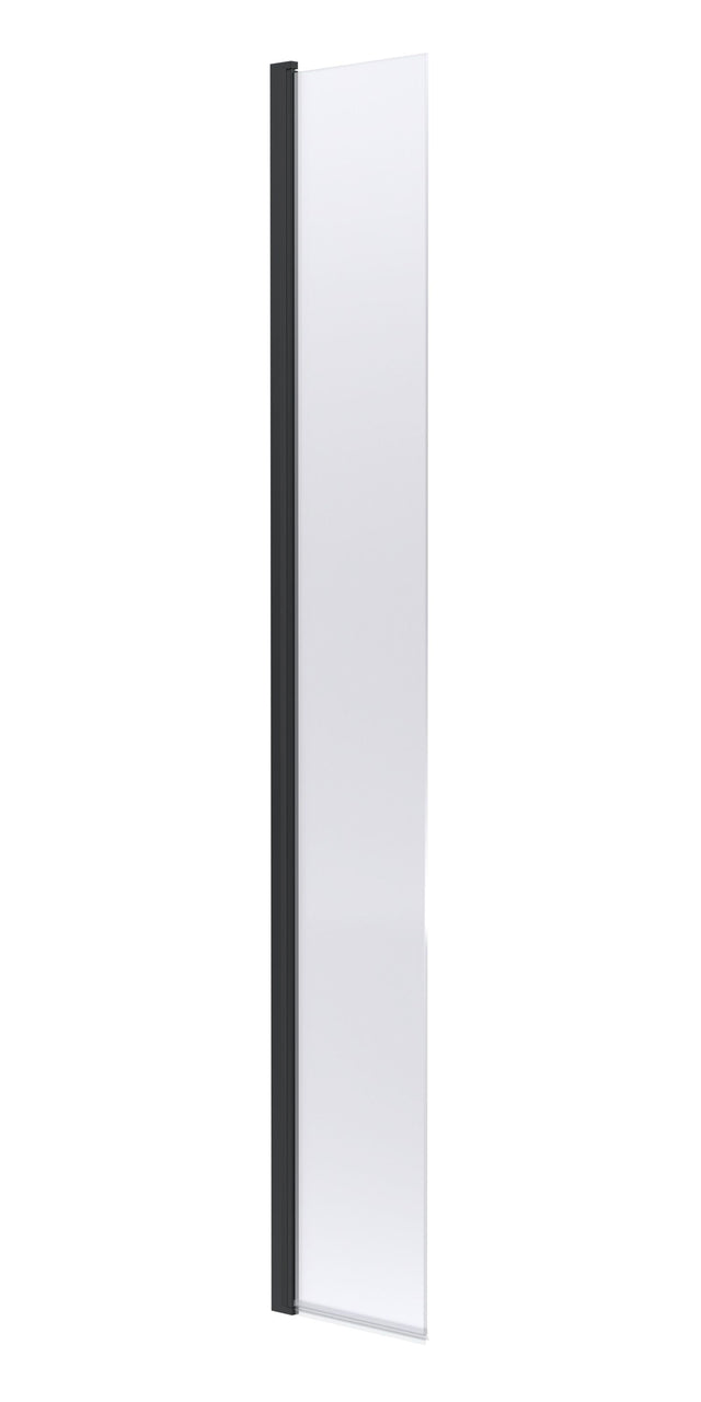 Nuie 320mm Semi-Frameless Wetroom Screen – 1950mm High – Matt Black
