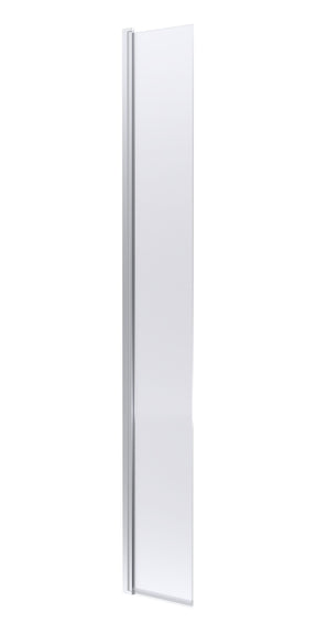 Nuie 320mm Semi-Frameless Concealed Hinged Wetroom Screen With Support Bar – Chrome