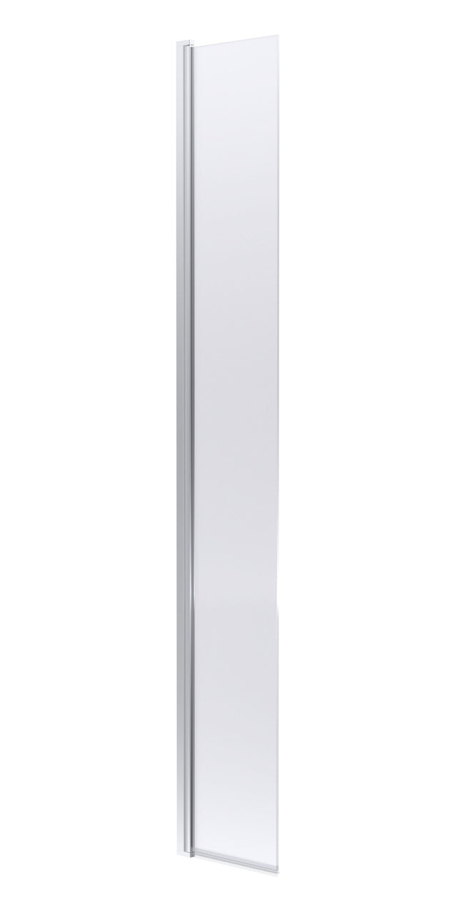 Nuie 320mm Semi-Frameless Concealed Hinged Wetroom Screen With Support Bar – Chrome