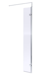 Nuie 320mm Semi-Frameless Hinged Wetroom Return Screen – Chrome