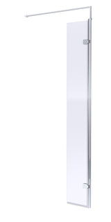 Nuie 320mm Semi-Frameless Hinged Wetroom Return Screen – Chrome