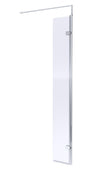 Nuie 320mm Semi-Frameless Hinged Wetroom Return Screen – Chrome