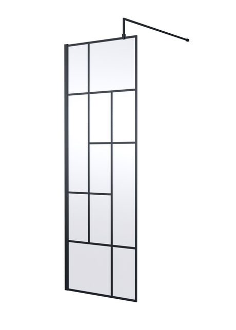 Nuie Semi-Frameless Wetroom Screen – 1950mm High – 700mm, 760mm, 800mm, 900mm, 1000mm, 1100mm, 1200mm & 1400mm