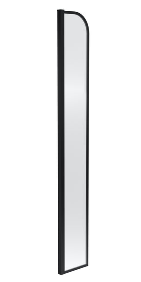 Nuie 30mm Semi-Frameless Wetroom Screen – 1559mm High – Matt Black