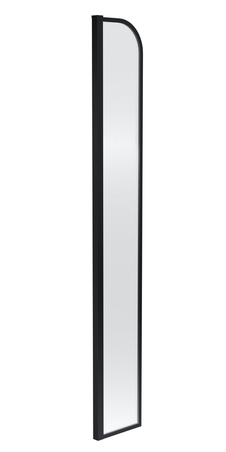 Nuie 30mm Semi-Frameless Wetroom Screen – 1559mm High – Matt Black
