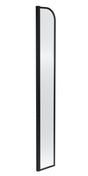 Nuie 30mm Semi-Frameless Wetroom Screen – 1559mm High – Matt Black