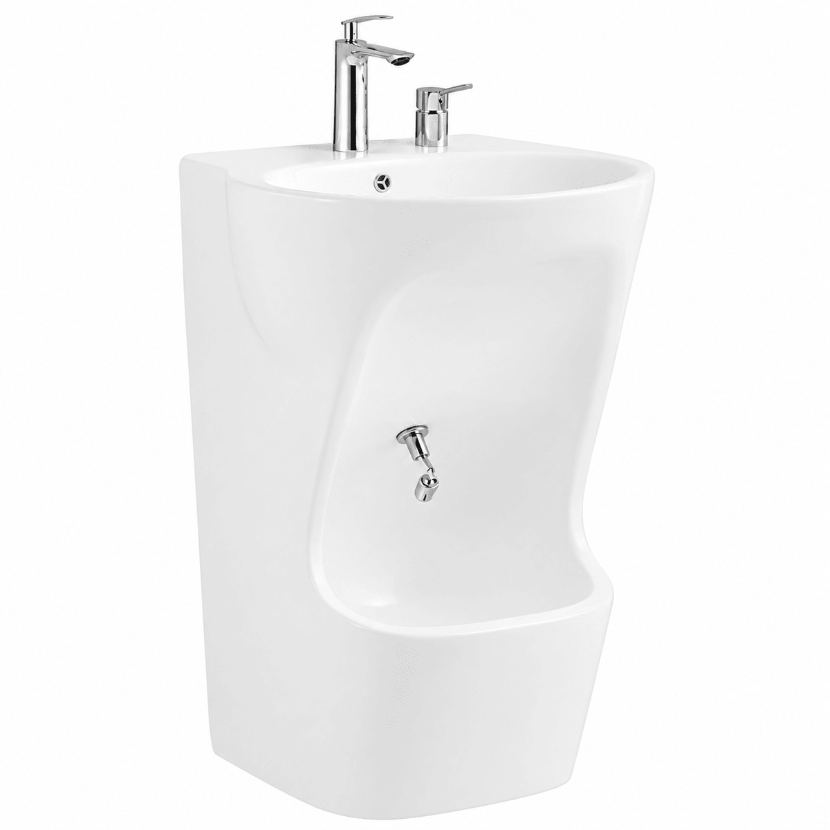 Nuie Wudu Ceramic Sink and Foot Wash Basin – White
