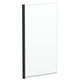 Kartell K-VIT Nero 1400x780mm Straight Bath Screen with Square Edge - Matt Black (NER-SSS)