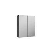 Nuie Arno 600mm 2 Door Wall Hung Mirror Cabinet (50/50), photo 4